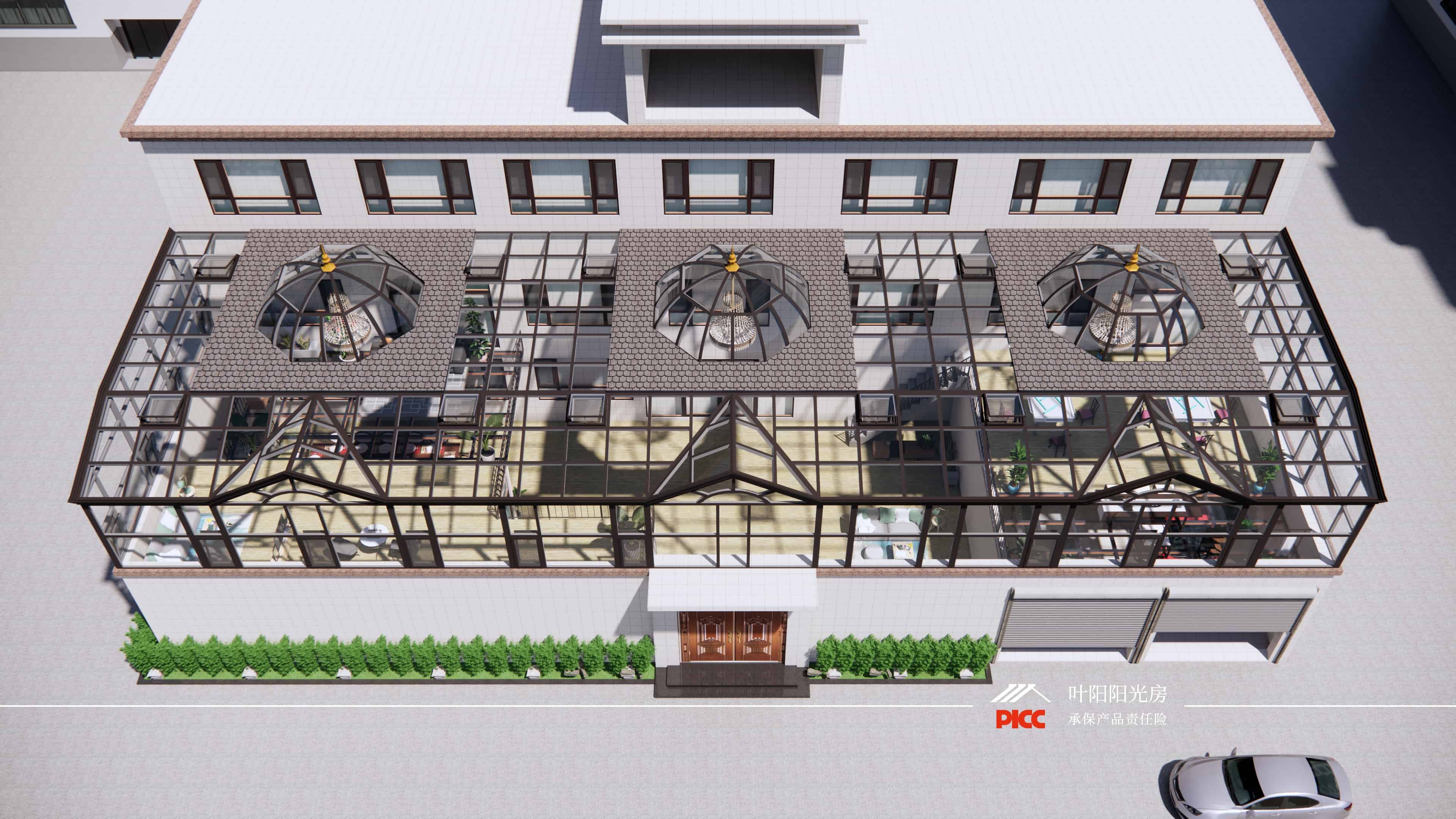 西藏大跨度多造型阳光房