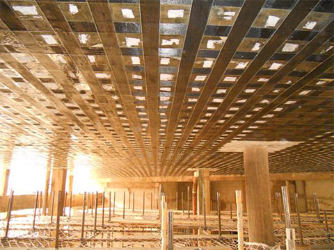 2012年2月-喀麥隆首都雅溫得市容大廳碳纖維布加固工程