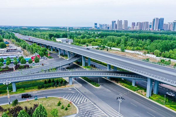 临汾市滨河西路-景观大道立交桥项目路面姐桥面铺装工程