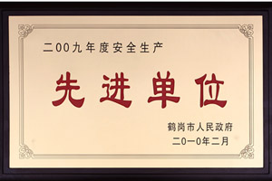 2009年度安全生產(chǎn)先進集體