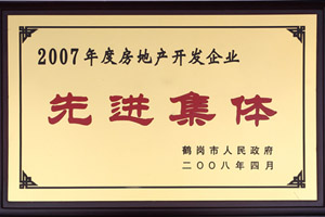 2007年度房地產(chǎn)開發(fā)企業(yè)先進集體1