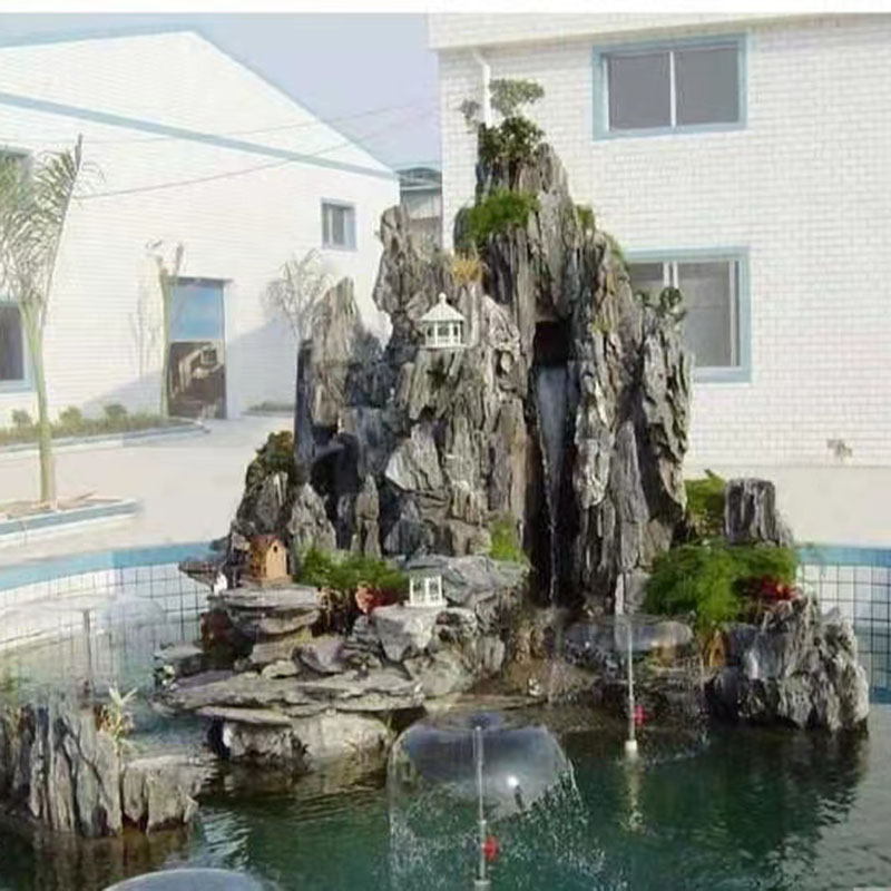 水泥塑石假山