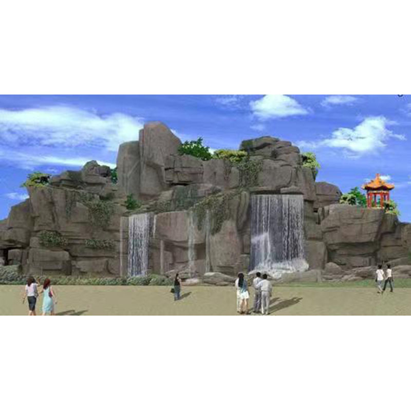 水泥塑石假山