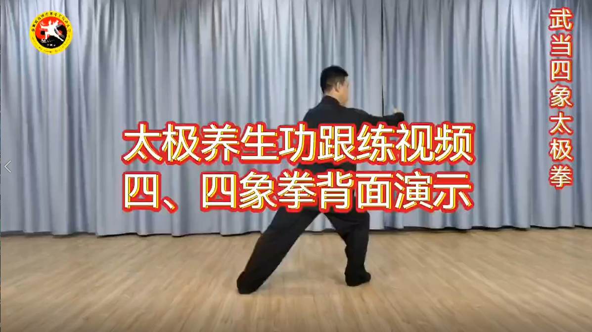 太极养生功跟练视频四、五象拳背面演示