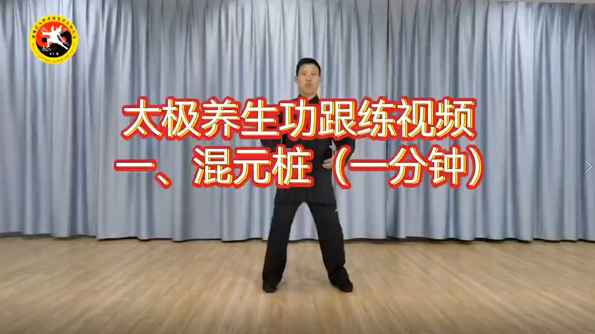 太极养生功跟练视频一、混元桩