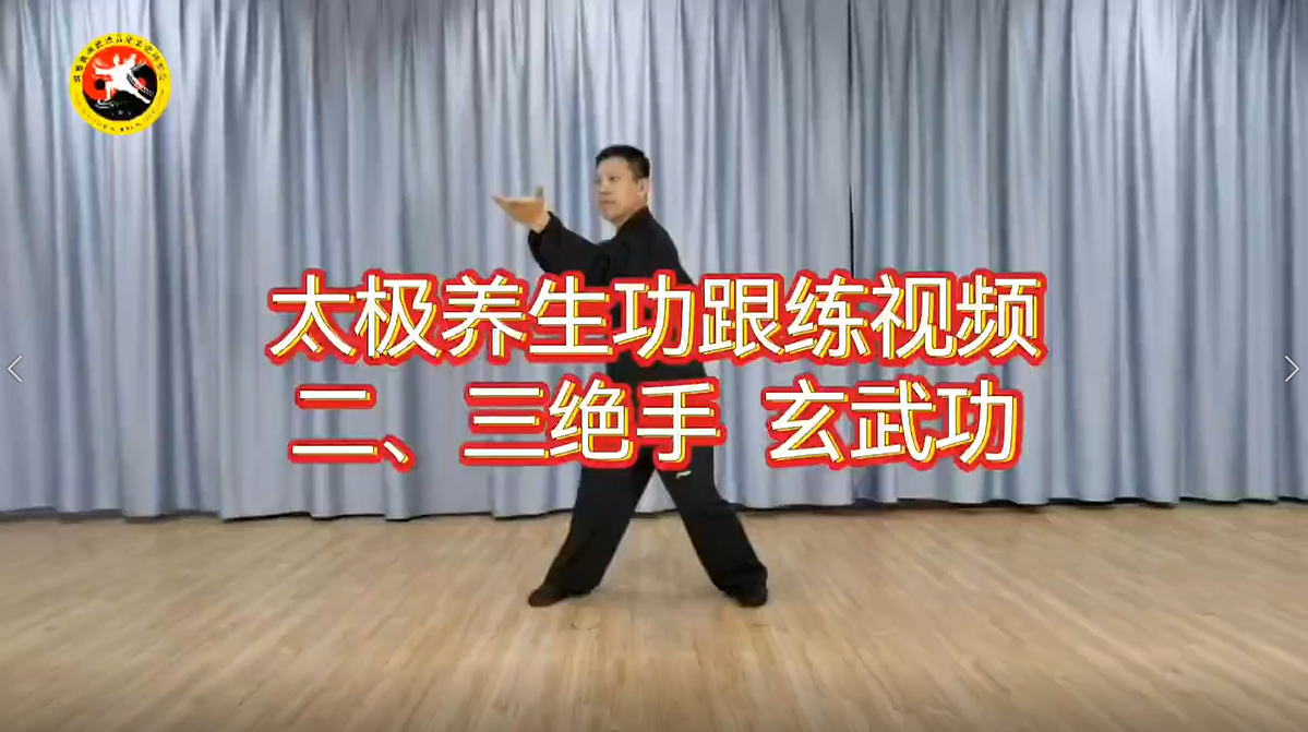 太极养生功跟练视频二、三绝手 玄武功