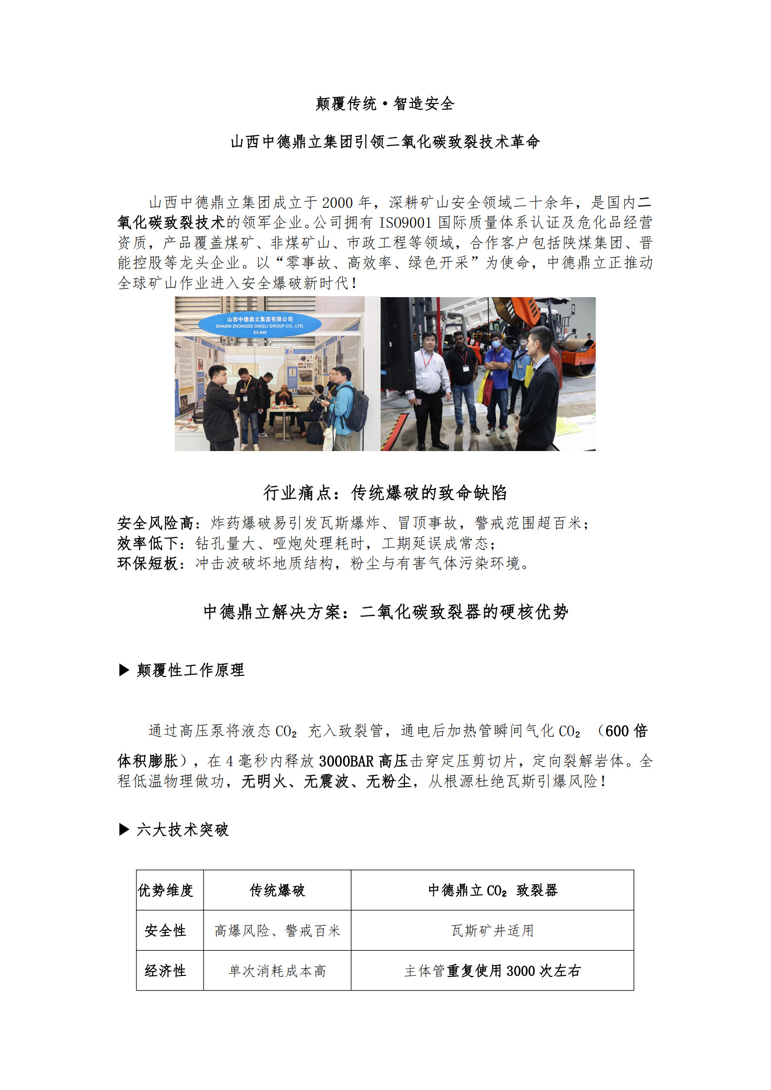 山西中德鼎立集團(tuán)引領(lǐng)二氧化碳致裂技術(shù)革命