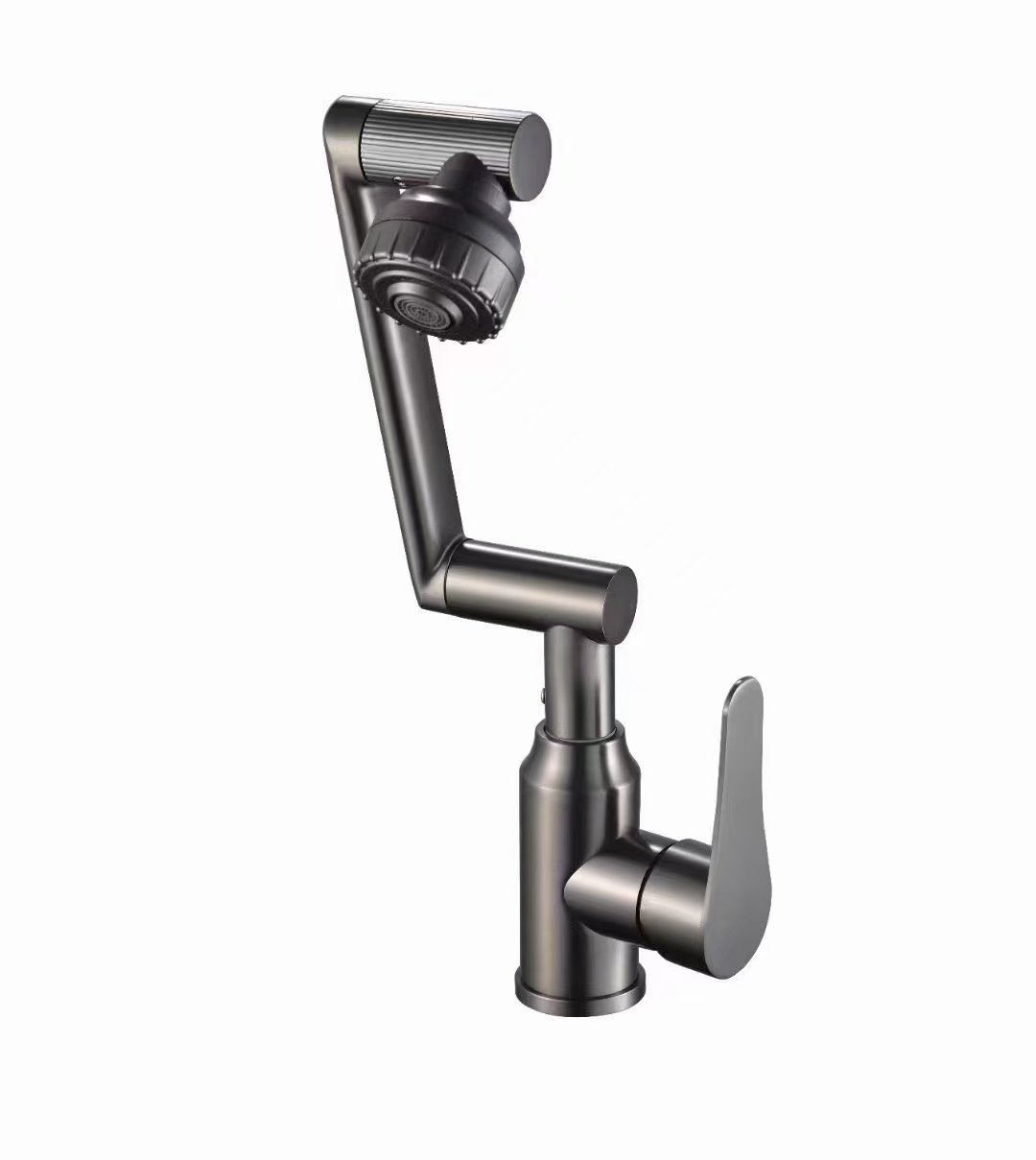 HFX-304招財貓單孔面盆龍頭-水鍍灰