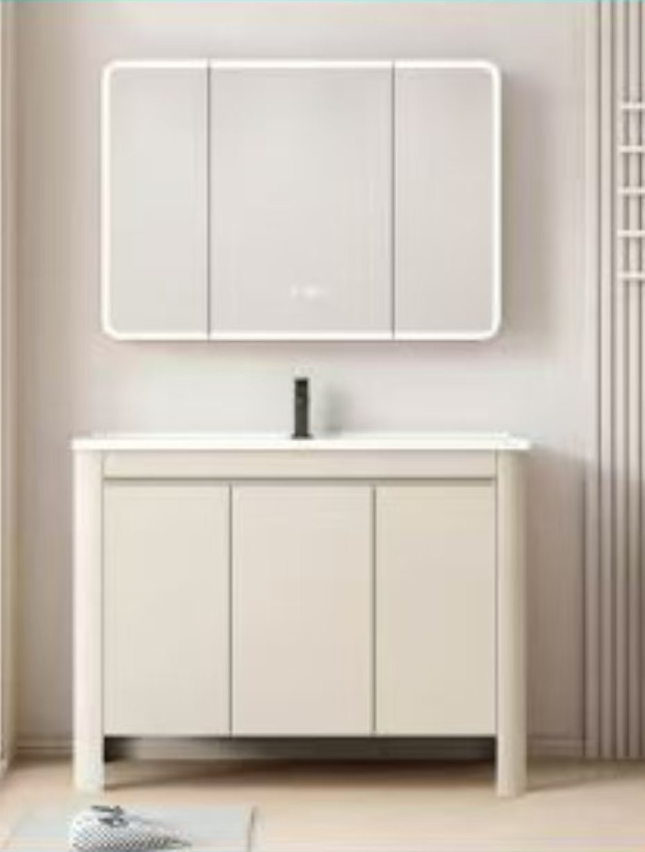 HFX-廣東浴室柜-8047B-圓弧柜