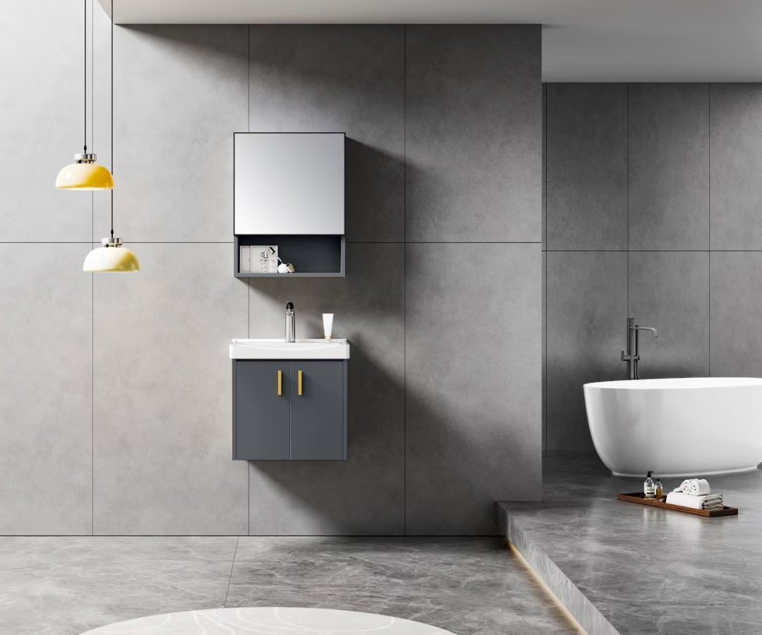 HFX-廣東浴室柜-50系列-深灰 淺灰