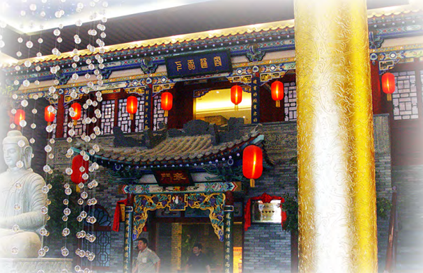 北京凯瑞食神府酒店内新中式设计、装修、彩绘施工