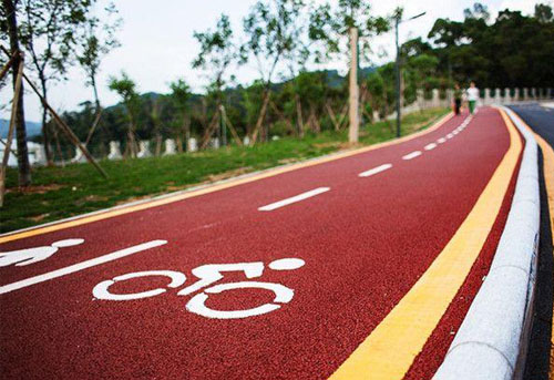 自行车道彩色路面