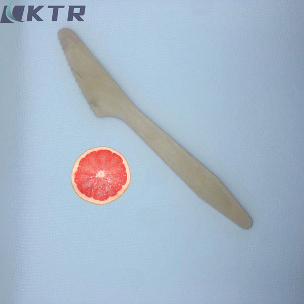 Disposable Wooden Dessert Knife 185mm Wooden Fnives Wholesale