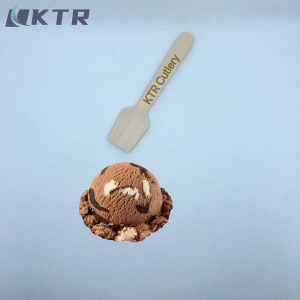 Disposable Wooden Dessert Spoon 95mm Spoons Wooden Wholesale