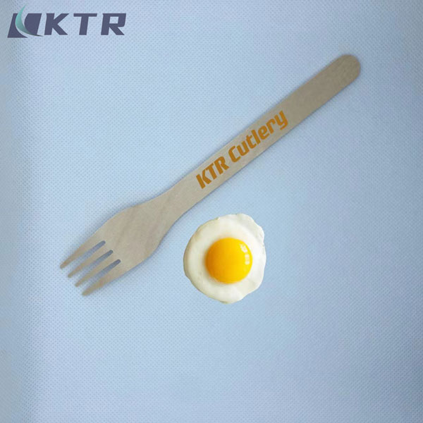 Disposable Wooden Dessert Fork 193mm Wooden Forks Wholesale