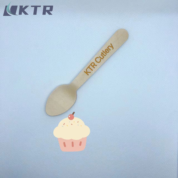 Disposable Wooden Dessert Spoon 140mm Spoons Wooden Wholesale