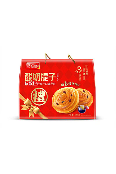 吉粒仁酸奶提子欧软包