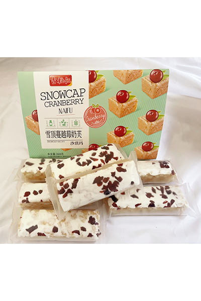 吉粒仁雪顶奶芙沙琪玛蔓越莓味