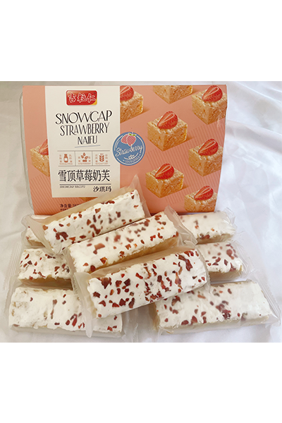 吉粒仁雪顶奶芙沙琪玛草莓味