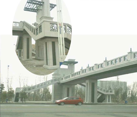哈尔滨利民开发区顺迈人行过街天桥