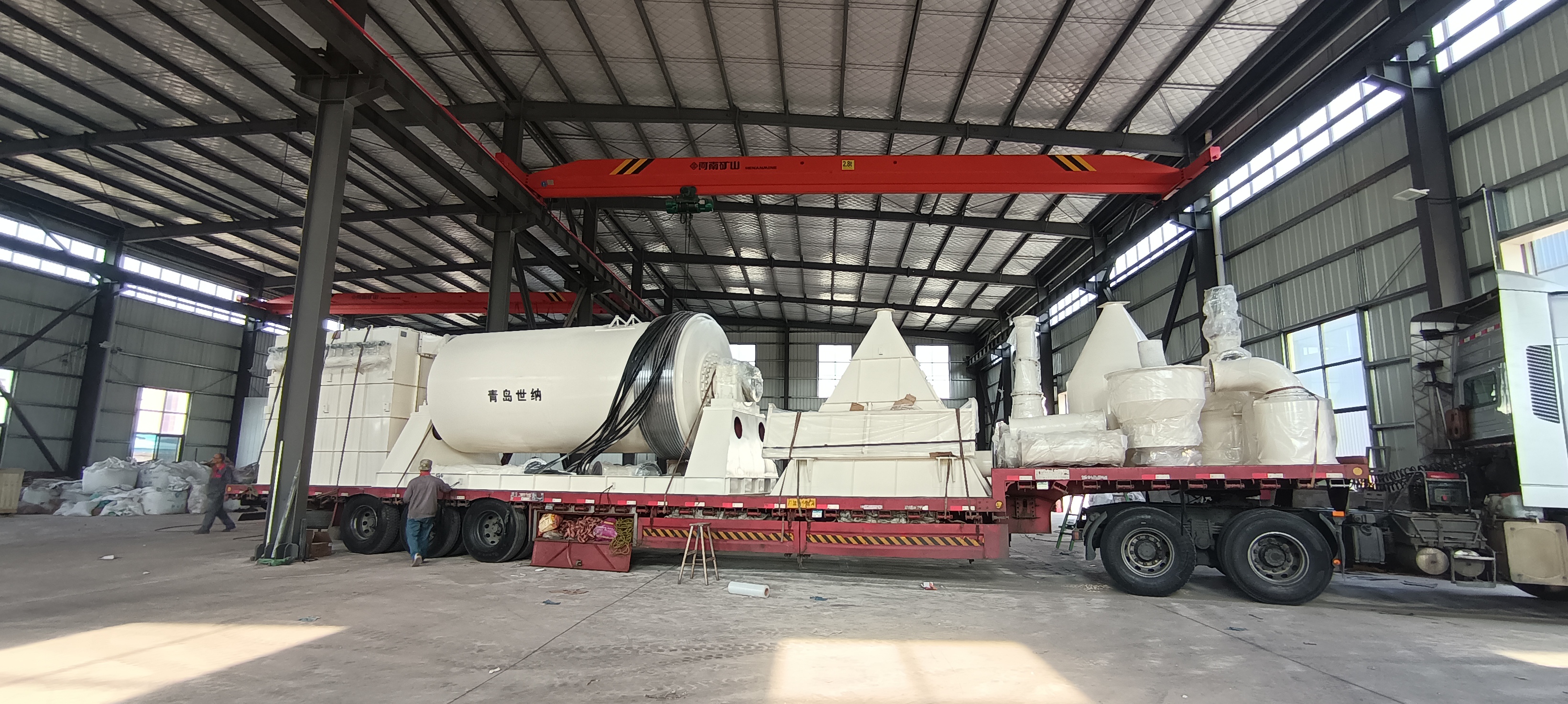 【Qingdao Shina】We are arranging the shipment of the ball mill and classifying production line