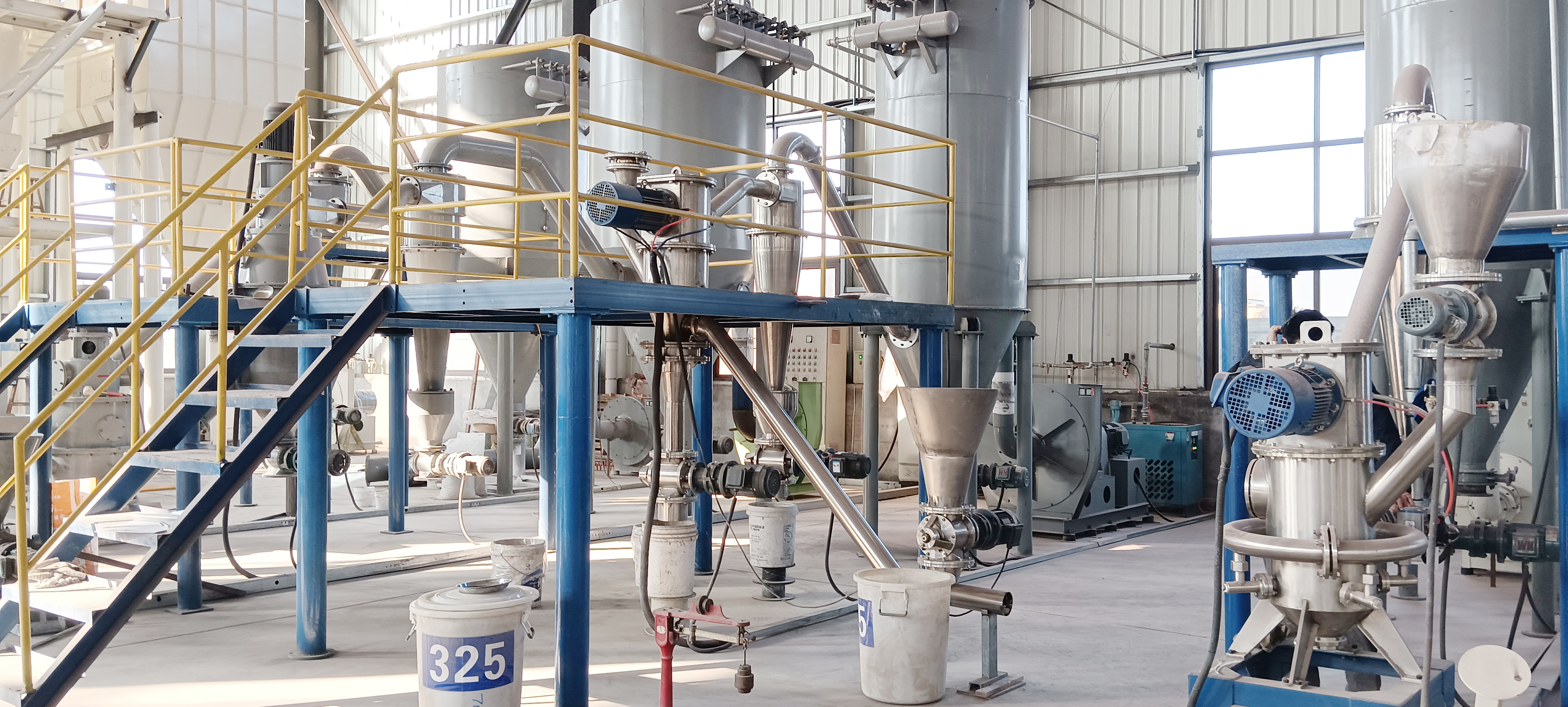 【Qingdao Shina】Experimental site of the large-scale tailings ultrafine gas-flow powder separator