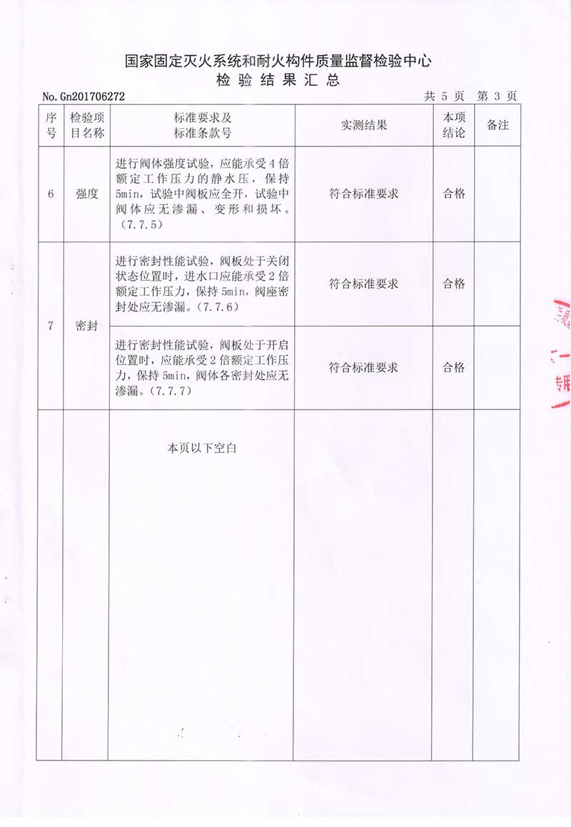 消防闸阀ZSZF-50~150（Z81X)检验报告5