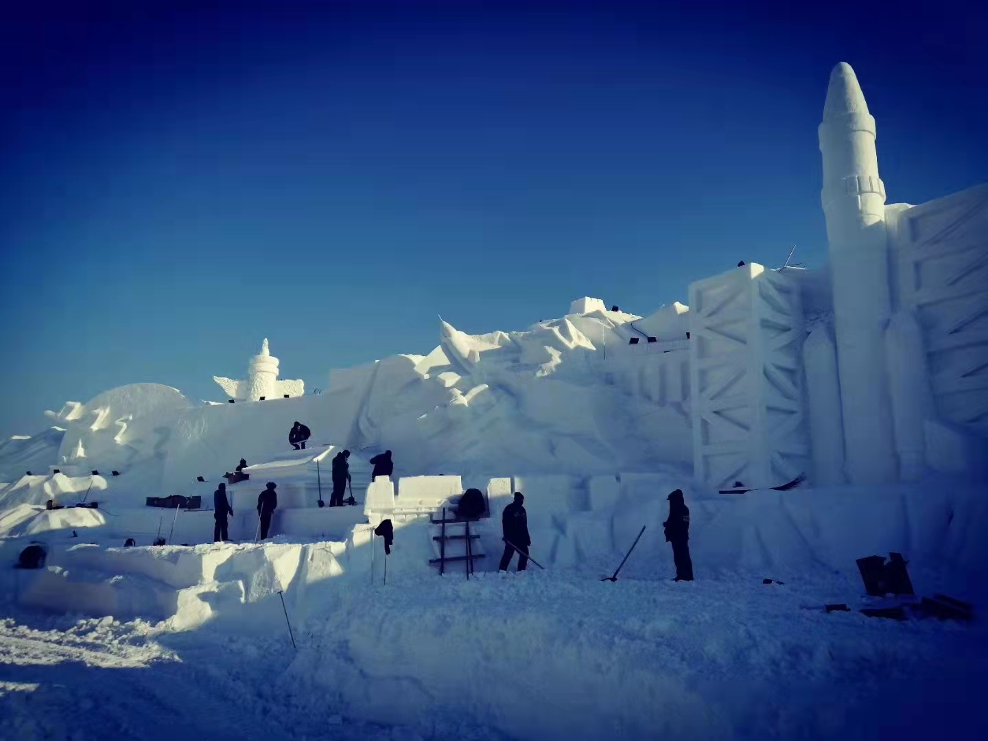 冰雪冰雕施工 (6)