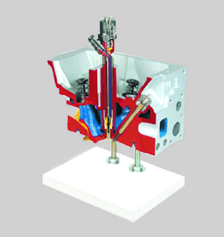 汽油直噴式發動機氣缸蓋解剖模型