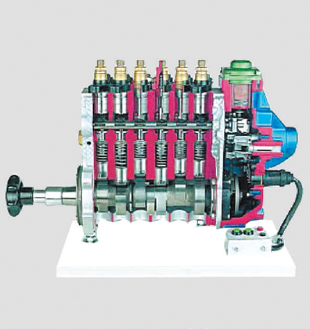 電控滑閥控制噴油泵解剖模型