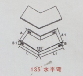 135度 水平弯