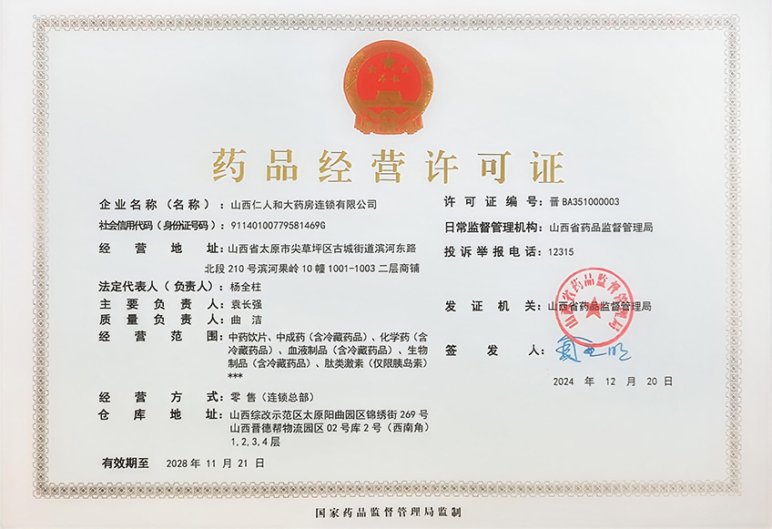 药品经营许可证