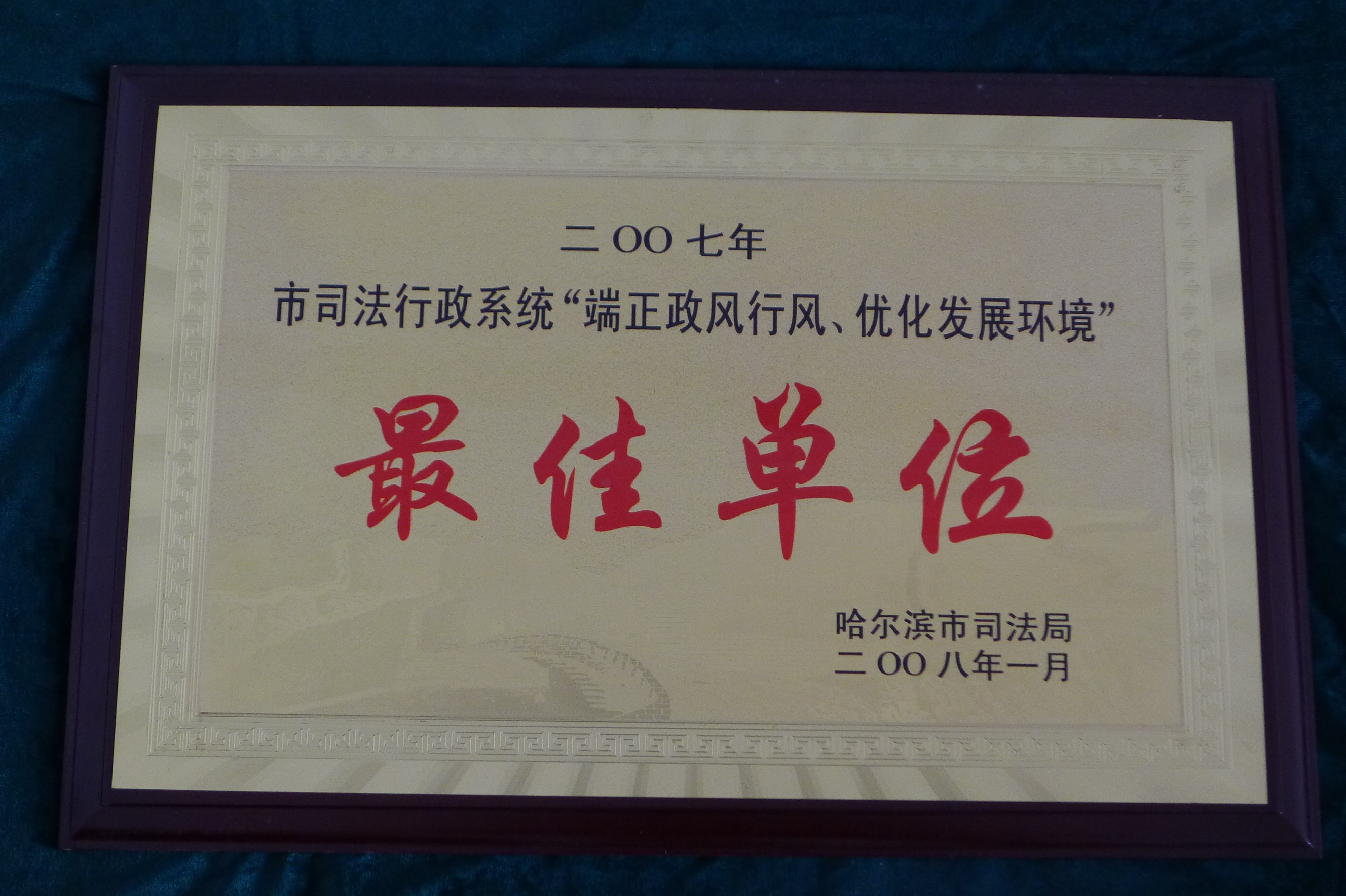 2007年度最佳单位