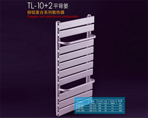 銅鋁復(fù)合10+2平背簍散熱器