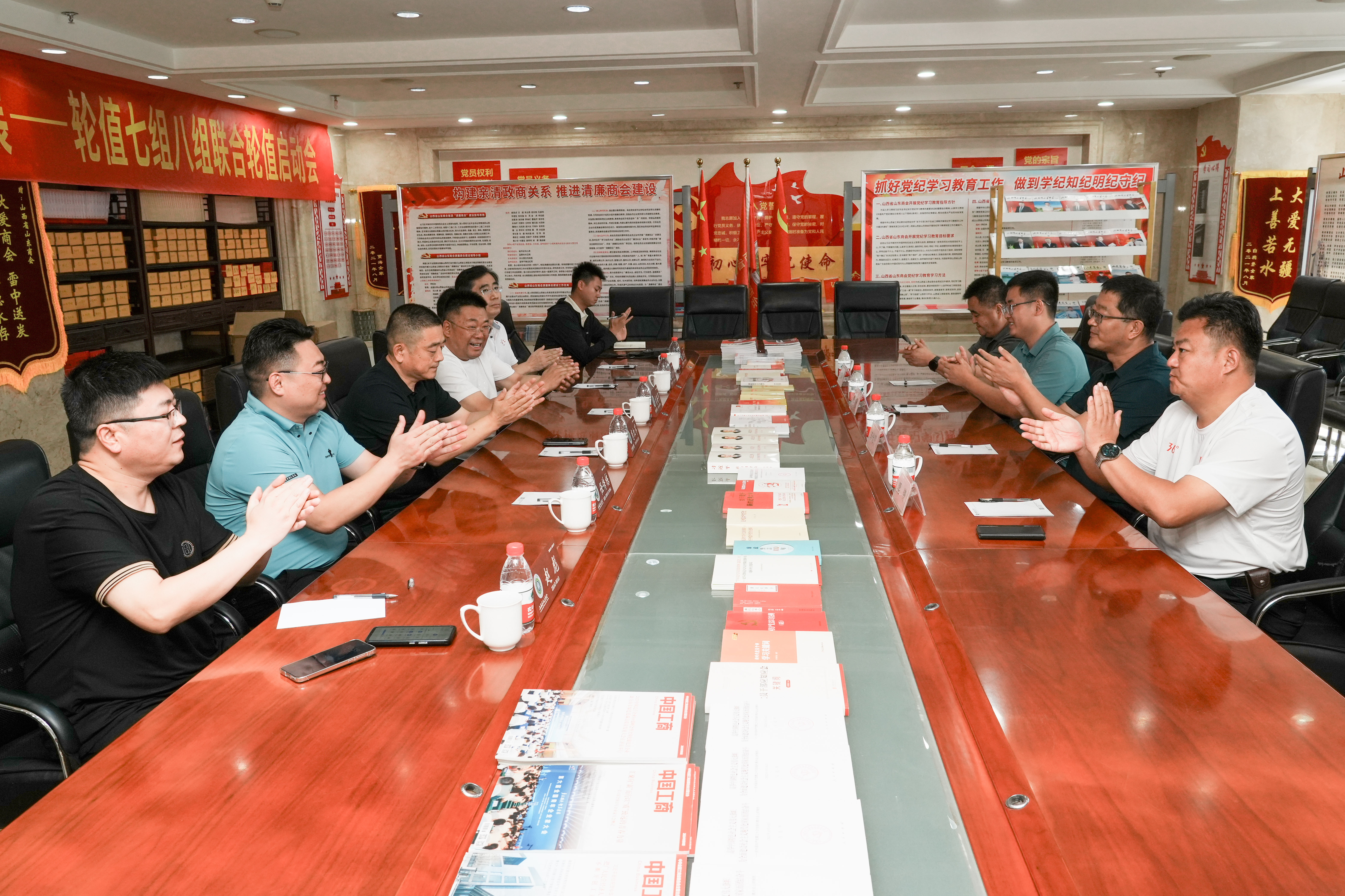 肥城市安駕莊鎮領導到訪山西省山東商會招商引資