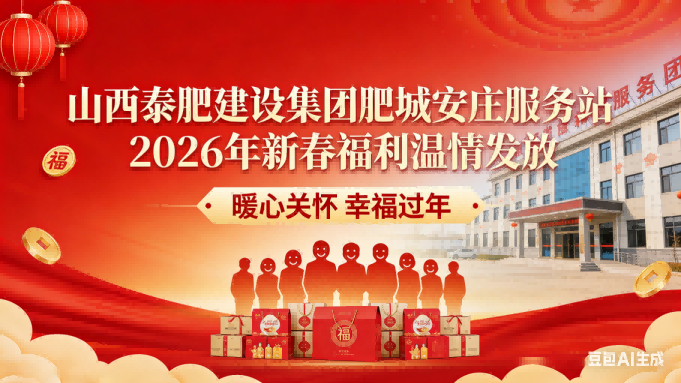 情暖一線 年味暖心｜山西泰肥建設(shè)集團(tuán)肥城安莊服務(wù)站新春福利溫情發(fā)放