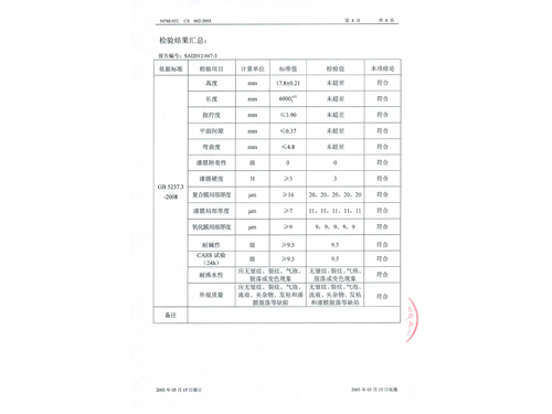 电泳涂漆型材