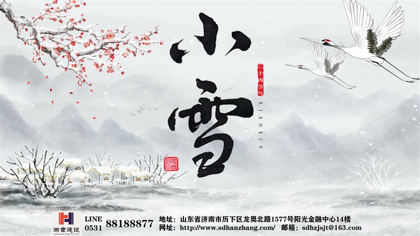 迎冬小雪|雀飞雪落