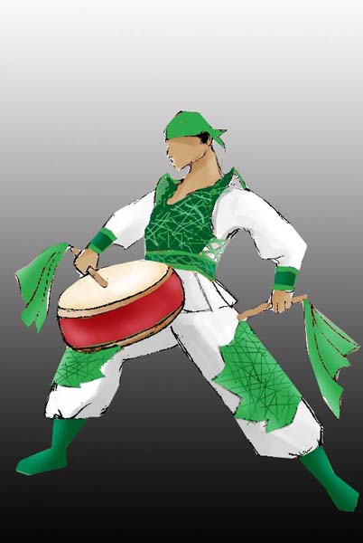 威风锣鼓演出服G-06