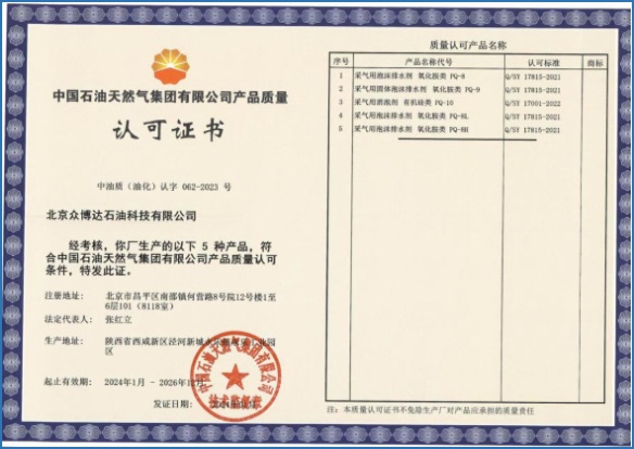 PetroChina Certificate