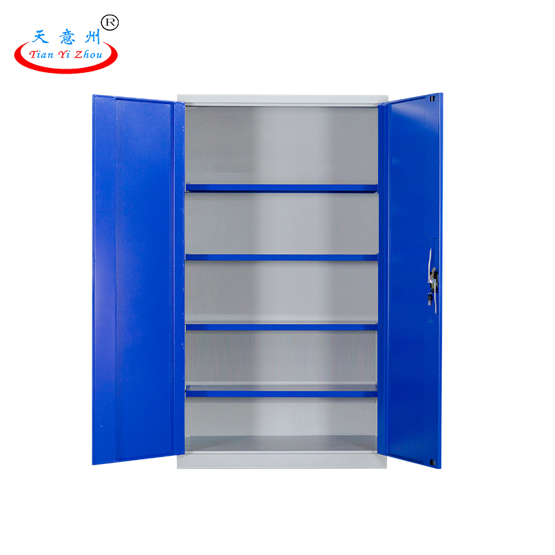 重型工具柜-内四层通门-蓝灰色