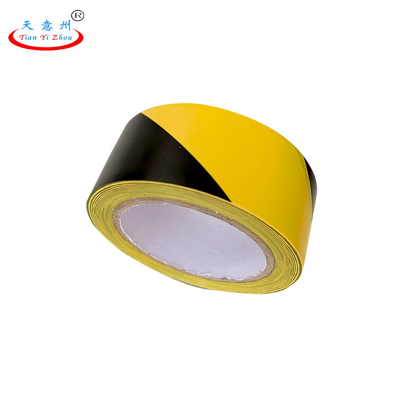 PVC警示胶带-黑黄斜纹