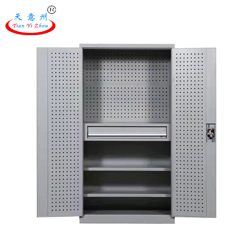重型工具柜-内一抽带挂板-灰色