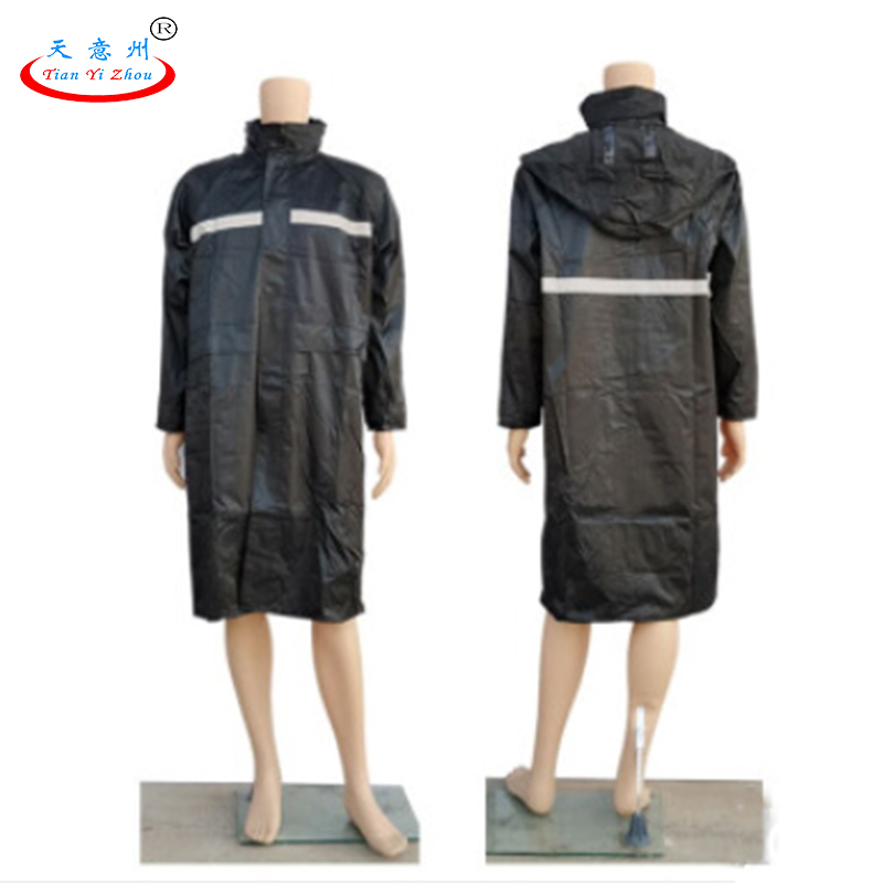 雨衣连体大褂-黑色