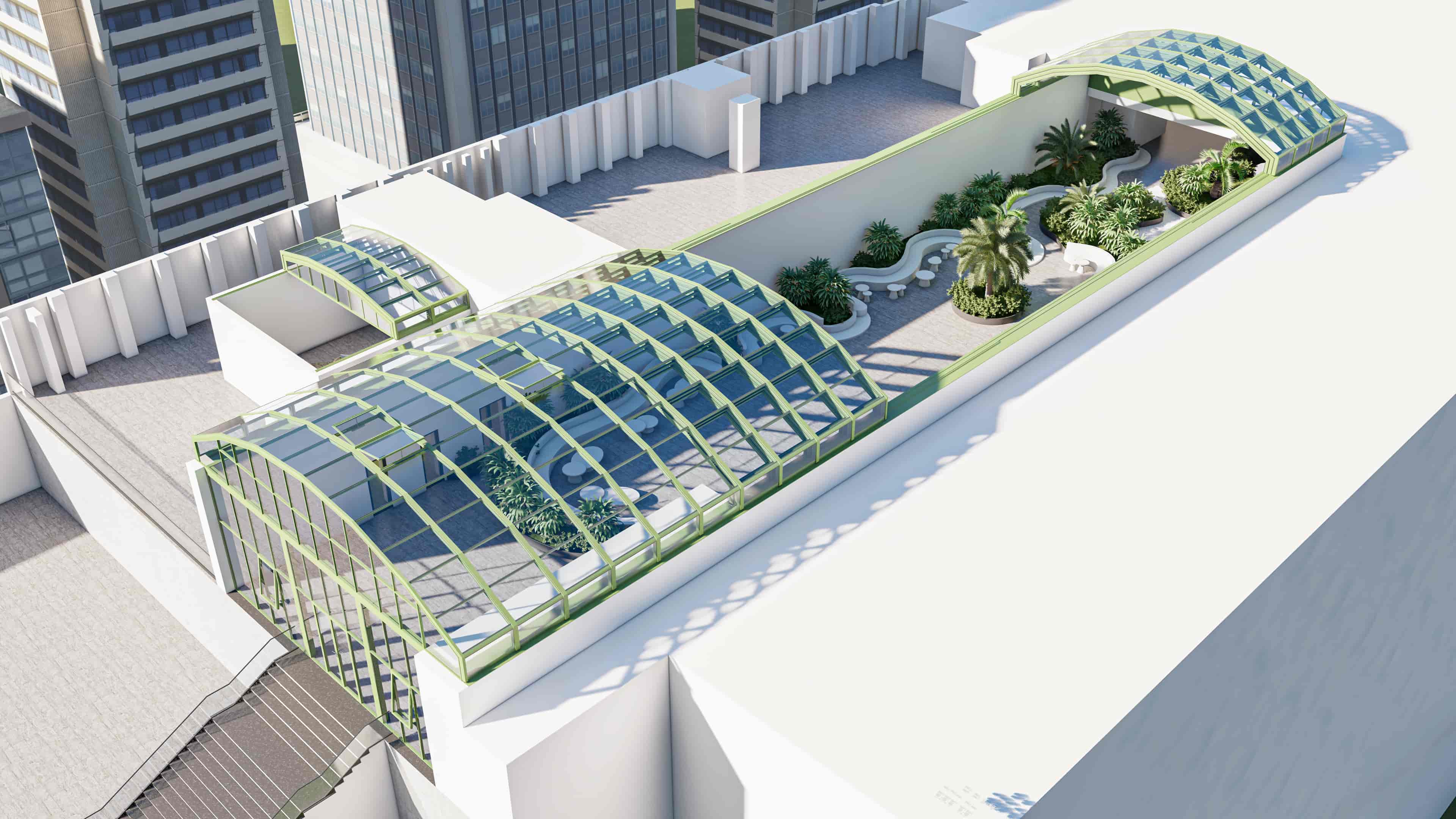 超大跨度移動(dòng)/固定陽(yáng)光房