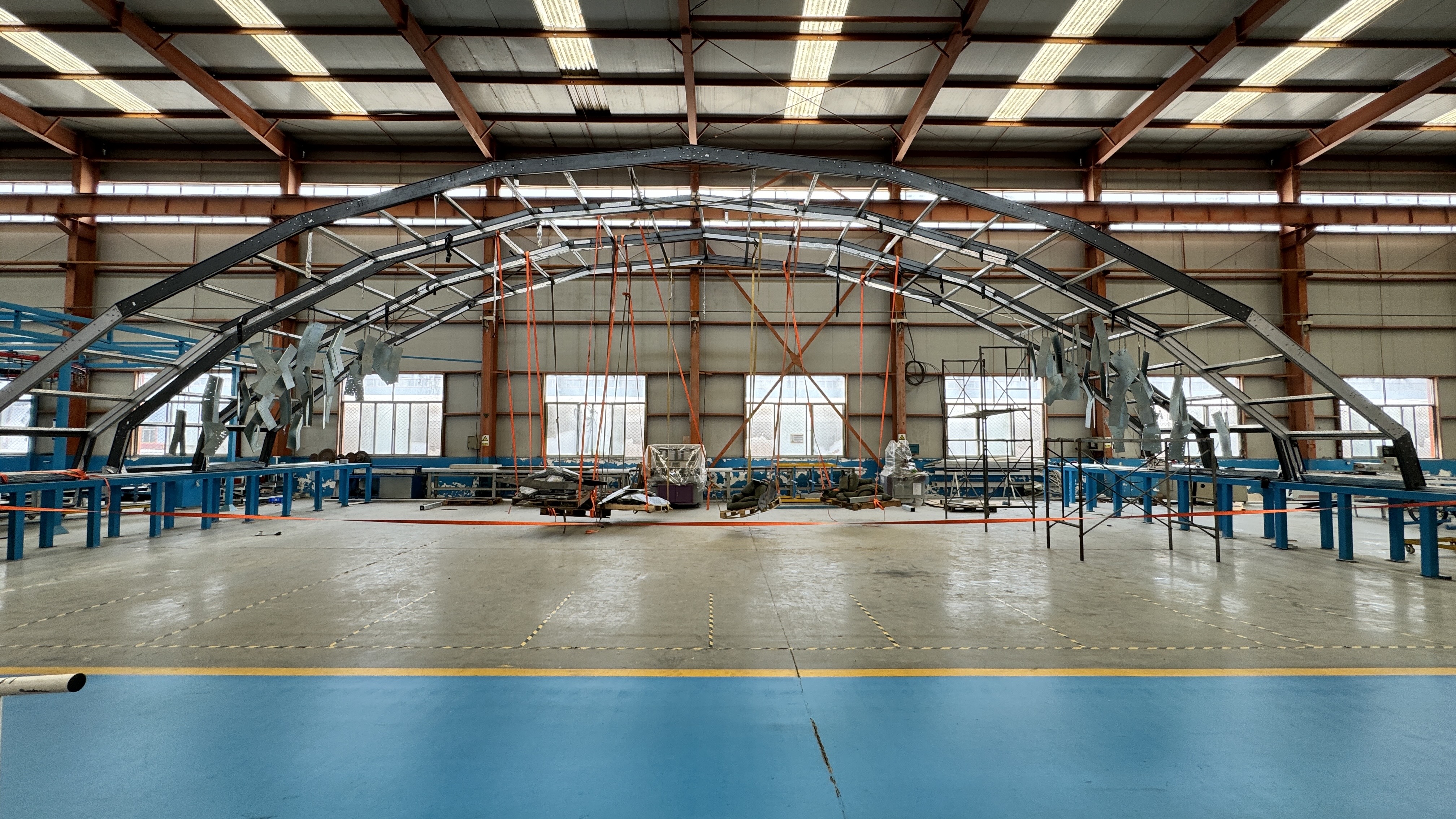 叶阳“福客拉特”22米超大跨度移动阳光房