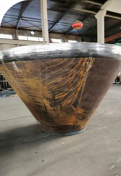 大小口双折边锥体