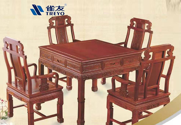 红木餐桌麻将机