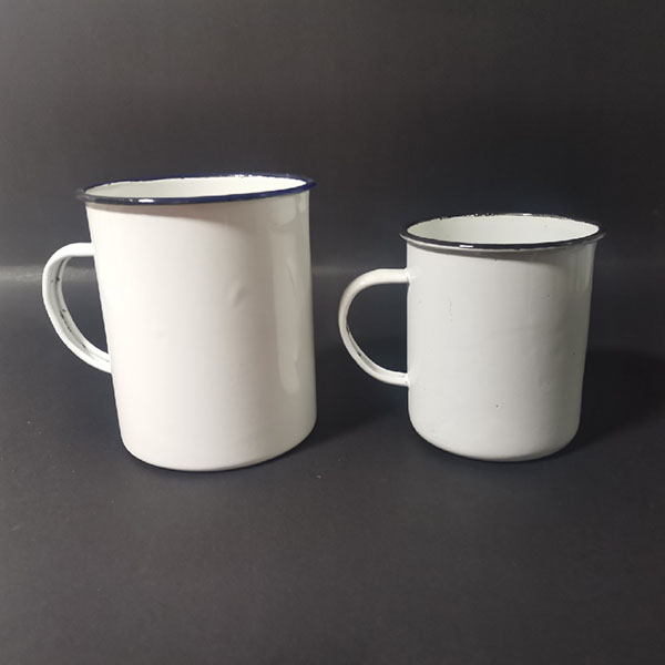 搪瓷缸搪瓷杯鐵杯懷舊經典白色茶缸搪瓷口杯搪瓷杯子解放茶杯茶盅
