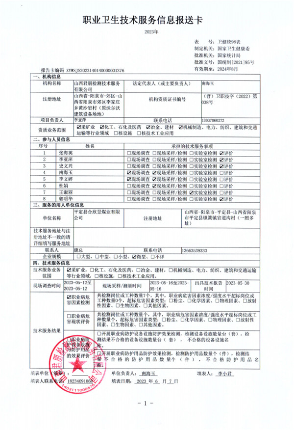 平定縣合欣昱煤業(yè)有限公司